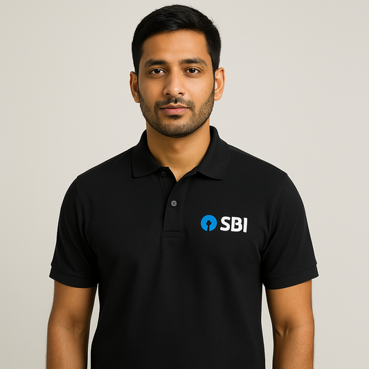 Black SBI Branded Polo – Soft Biowash Cotton