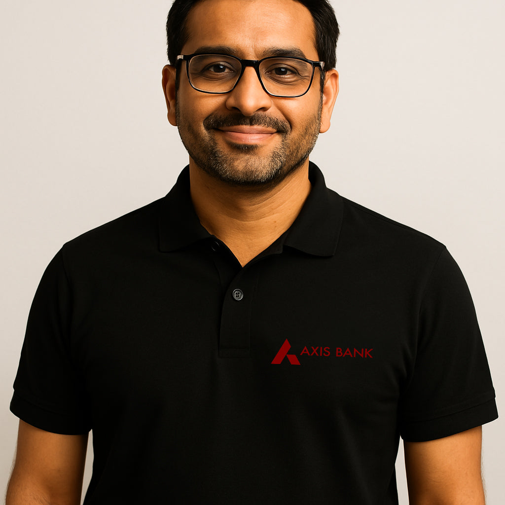 Axis Bank Branded Polo – Soft Biowash Cotton